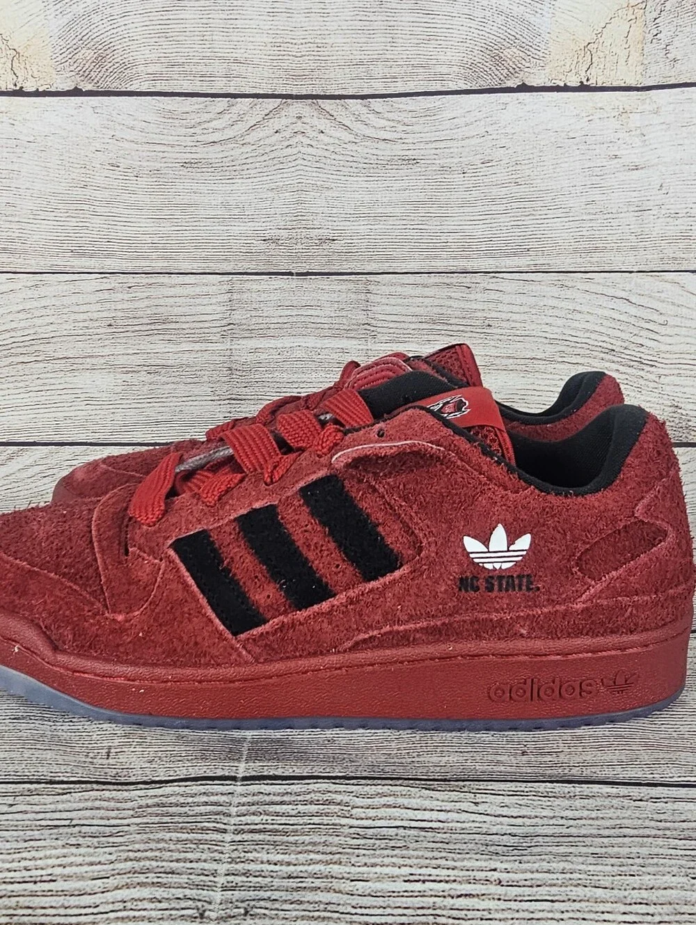 Adidas Forum Low x NCAA 'NC State 2025 Red Shoes Sneakers HQ7481 size 10.5 NWOB